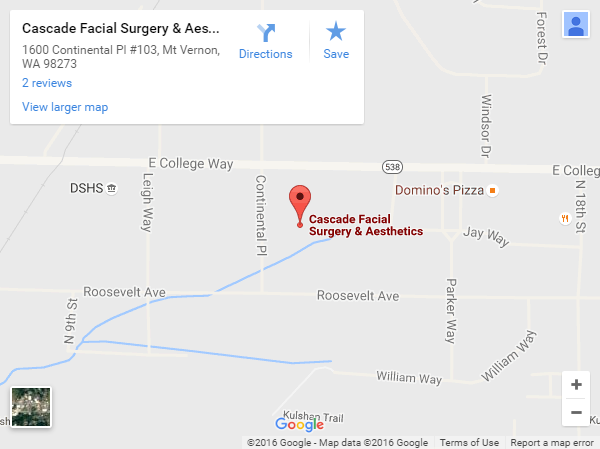 Cascade Facial Surgery and Aesthetics Location Map